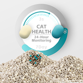 Health monitoring cat litter