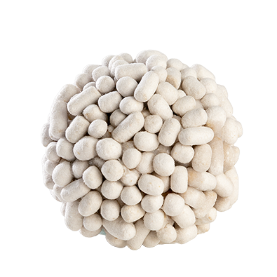 White clumping cylindrical YUTOECO PET division plant fiber cat litter.
